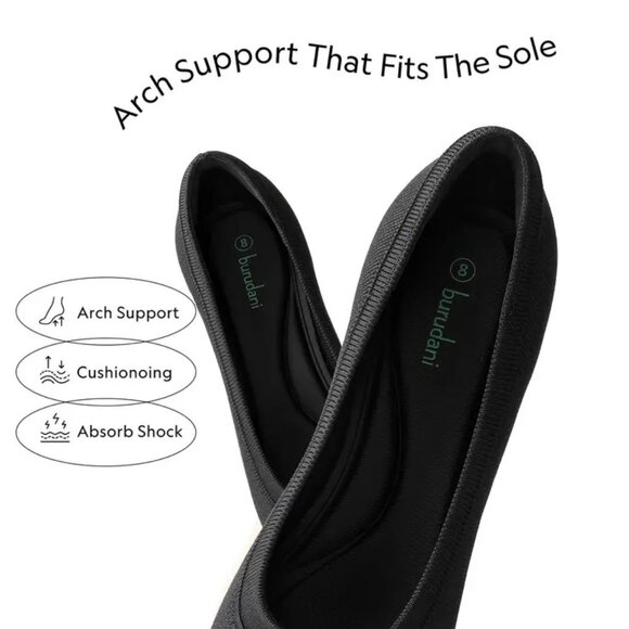 Women’s Low Block Heel Pumps – Pointed Toe Knit Dress Shoes, Comfortable Slip-On - Picture 3 of 6